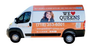 Mobile van advertising of Energized Realty Group